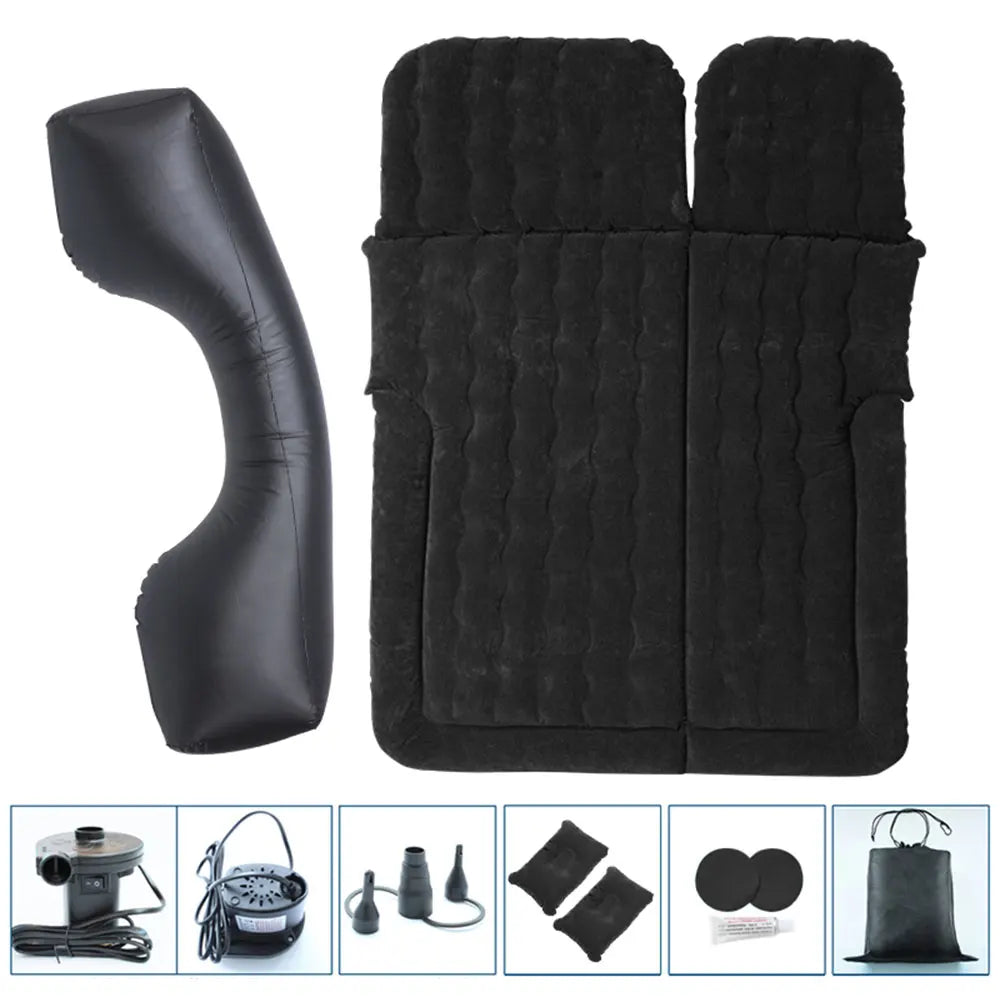 Car Inflatable Bed For SUV/ Truck/ Van Travel Air Bed Portable Inflatable Mattress Set with Storage Bag & Air Pump