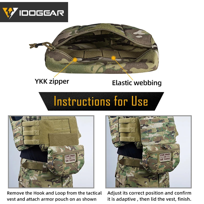 IDOGEAR Tactical Armor Carrier Drop Pouch