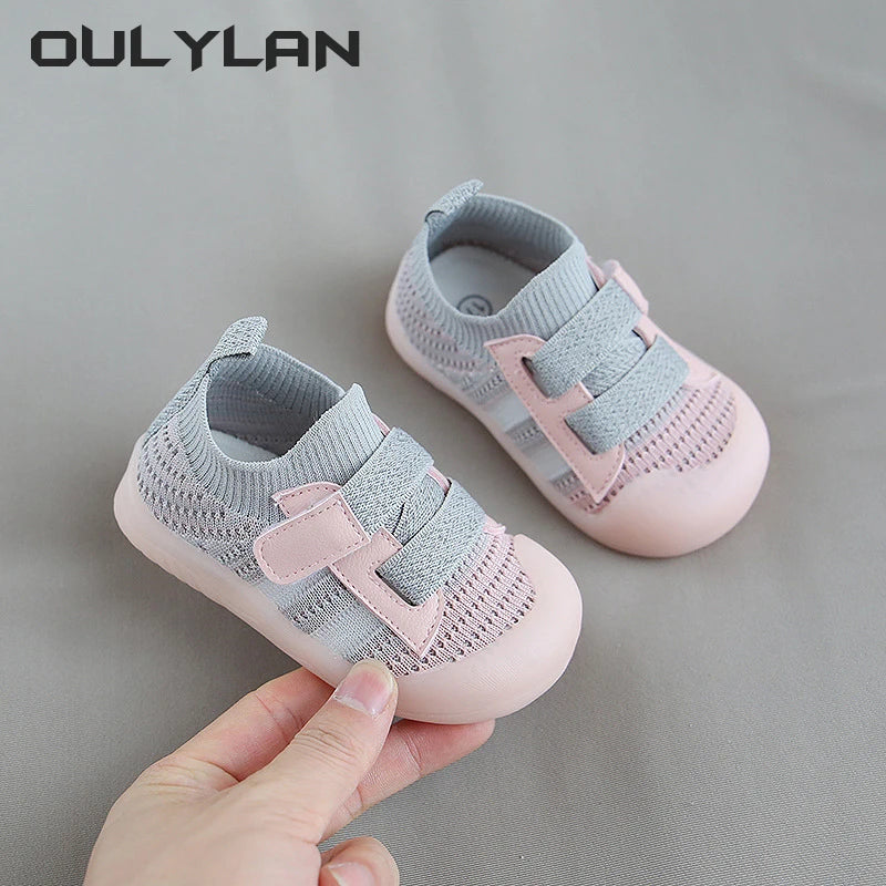 Spring Summer 1-3 Year Old Baby Walking Shoes Soft Sole Breathable Knit Mesh for Boys and Girls Sneakers Children Mesh Shoes