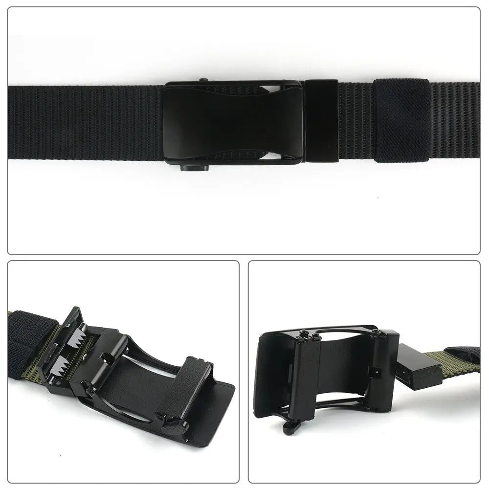 Men's Casual Belt Double Color Adjustable Quick Release Pants Belt