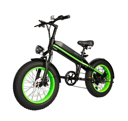 S5 Electric Bike US Stock 500W 20*4"Inch 36V 10Ah Battery Up to 32km/h Safety Power Cut Off Switch Electric Bicycle for Adults