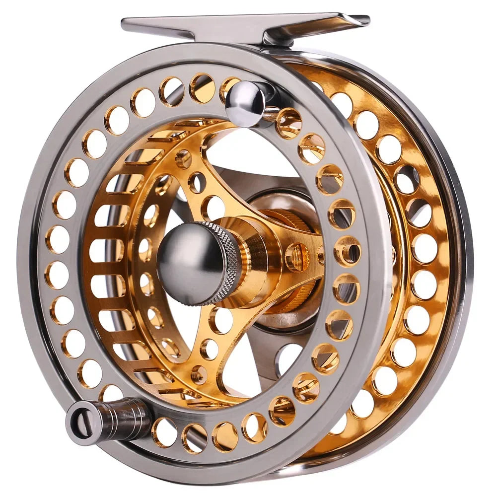 Sougayilang Full Metal Fly Fishing Reel 5/6 7/8 WT Large Arbor