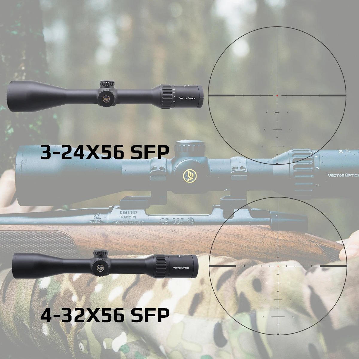 Vector Optics Continental X8 SFP Hunting Rifle Scope