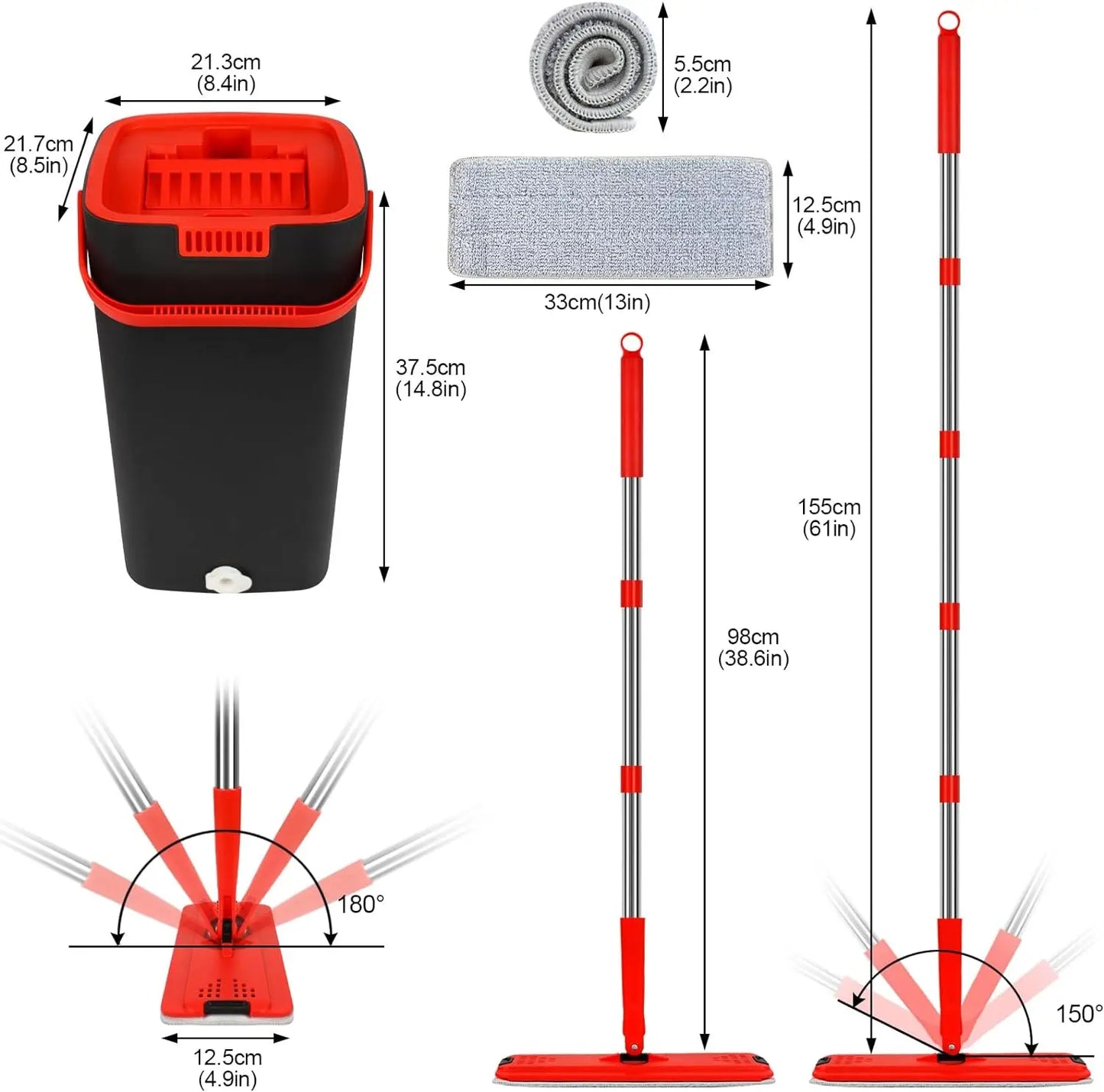 Flatmop with Bucket Set