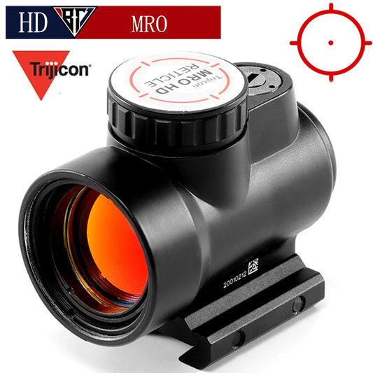 MRO HD Holographic Red Dot Sight Scope Hunting Riflescope Illuminated Sniper Gear for Tactical Rifle Scope