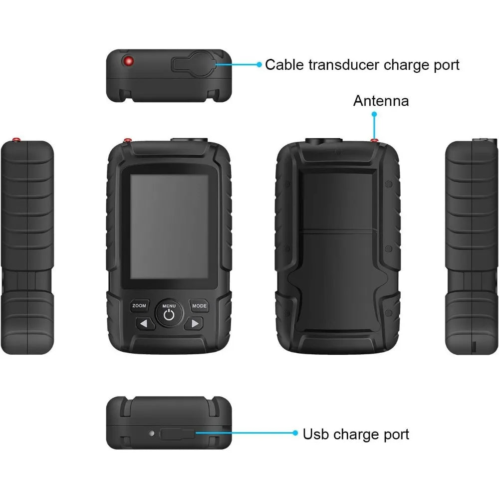 Portable Fish Finder,Smart Handheld Depth Finder with Sonar Sensor,Wired and Wireless fishing finder for Ice Fishing