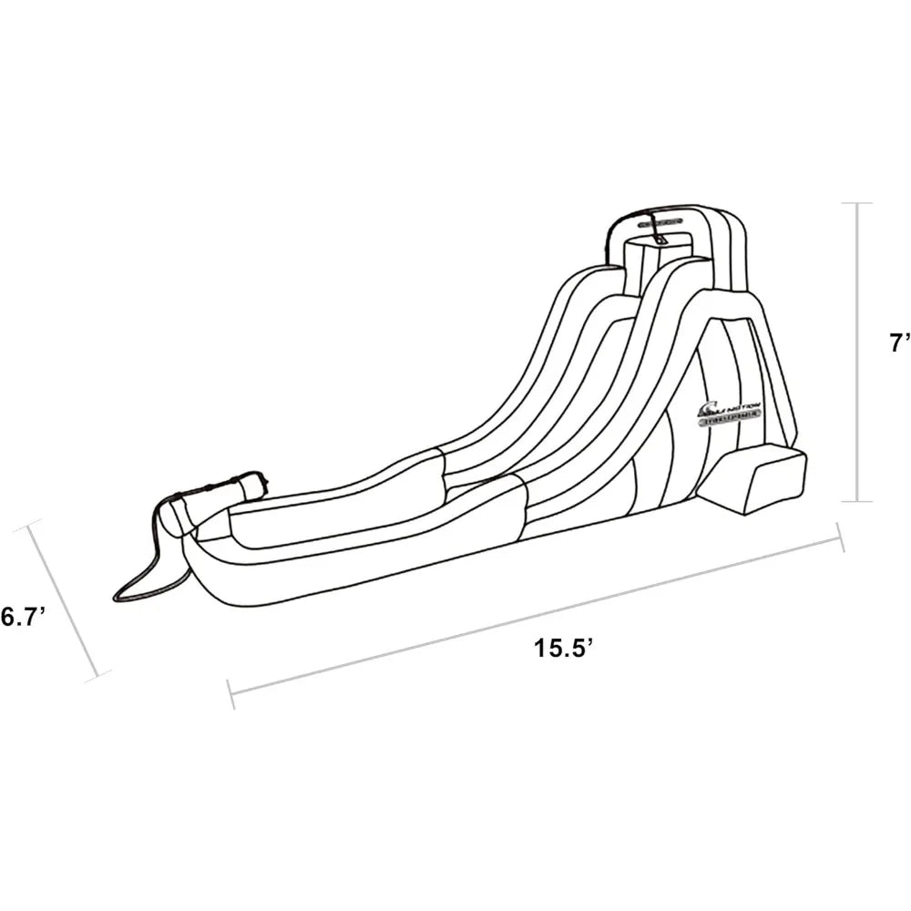 My First Inflatable Water Slide - Heavy-Duty Outdoor Slide