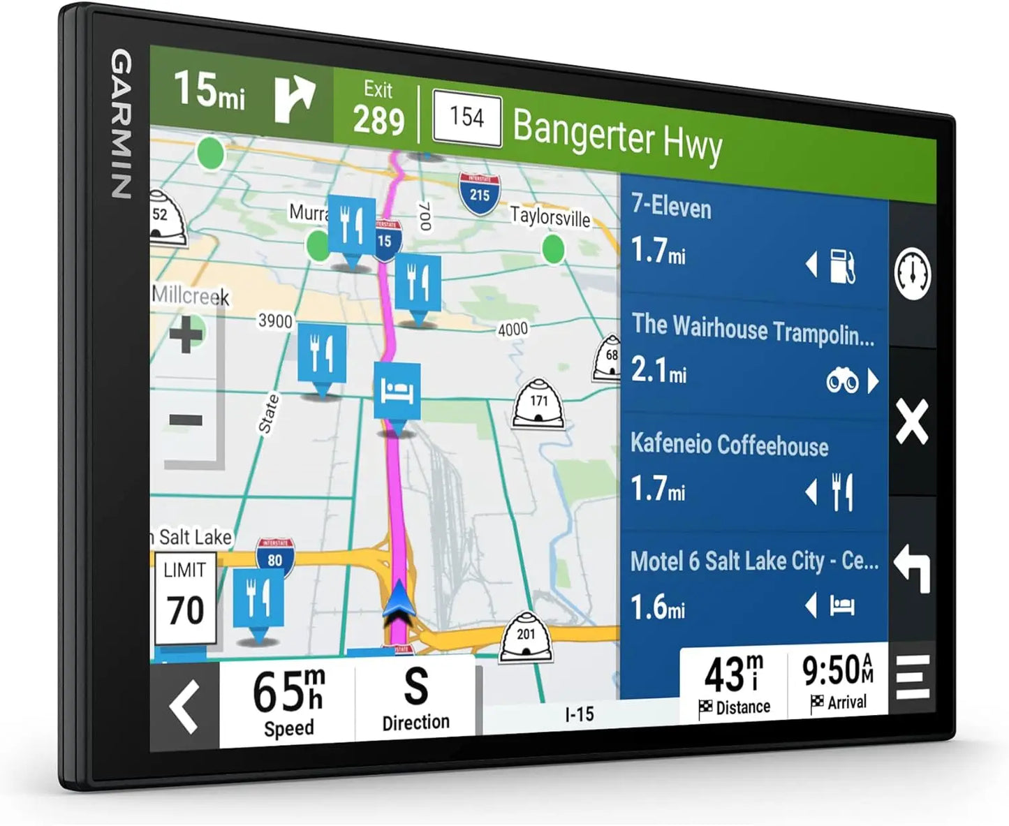 Garmin DriveSmart 76, 7-inch Car GPS Navigator with Bright, Crisp High-resolution Maps and Garmin Voice Assist