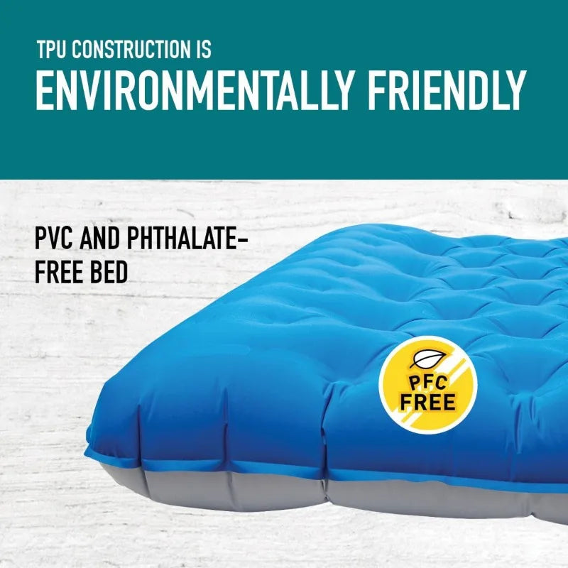 Queen Campaign Air Mattress | Air Bed for Car Camping and Travel | Full TPU Construction Means no Harmful or Toxic Materials