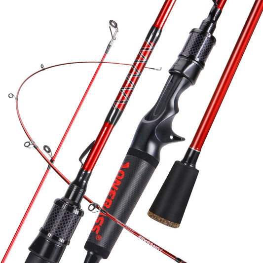 2 Sections 1.98m Fishing Rods IM7 Graphite Spinning Rod Casting Rod Strong Quality casting Rod