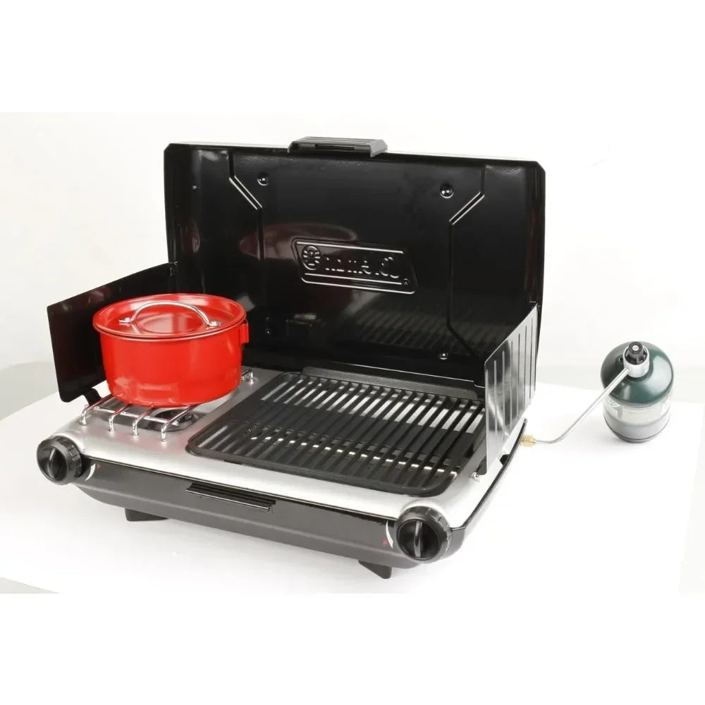 Camping Grills Tabletop  2-Burner Propane Grill & Stove