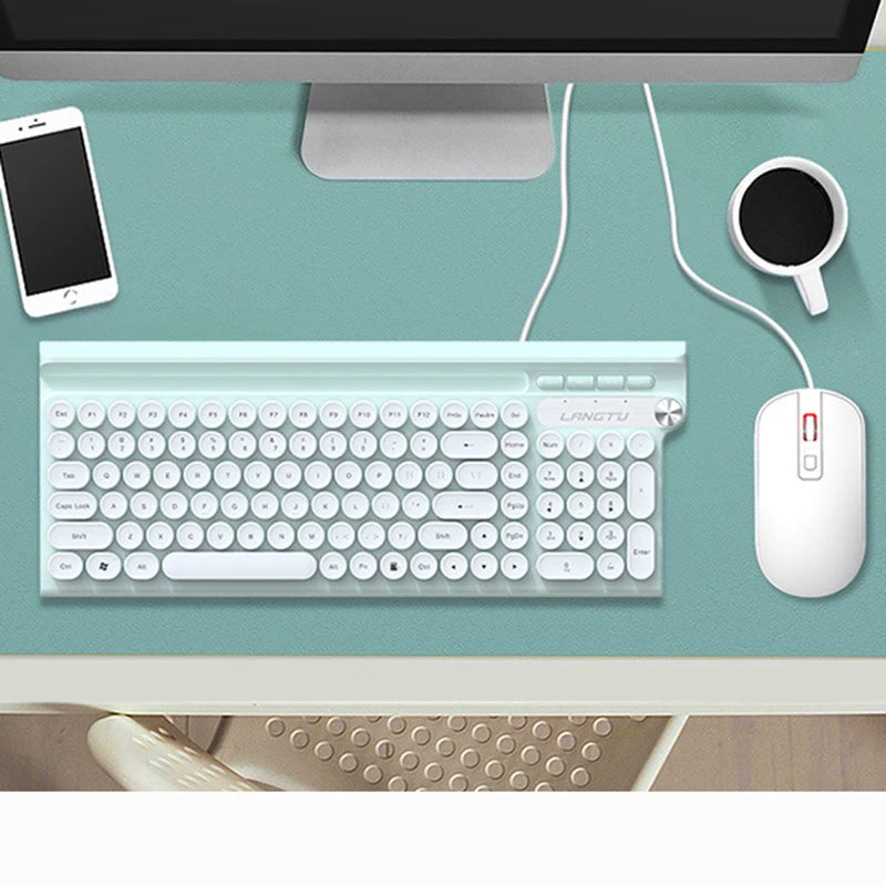 L3 Wired Silent Home Office Keyboard and Mouse Set