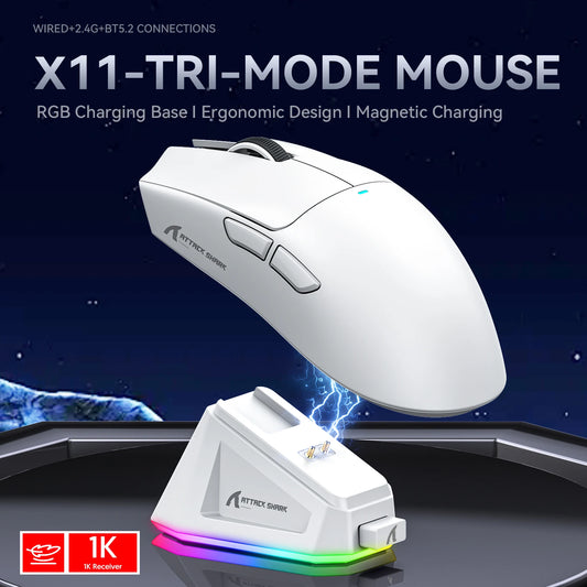 ATTACK SHARK X11 Lightweight Wireless Gaming Mouse