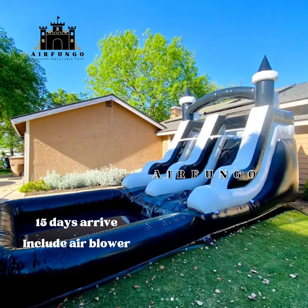 Commercial Grade Inflatable Water Slide with Splash Pool Bouncy Castle