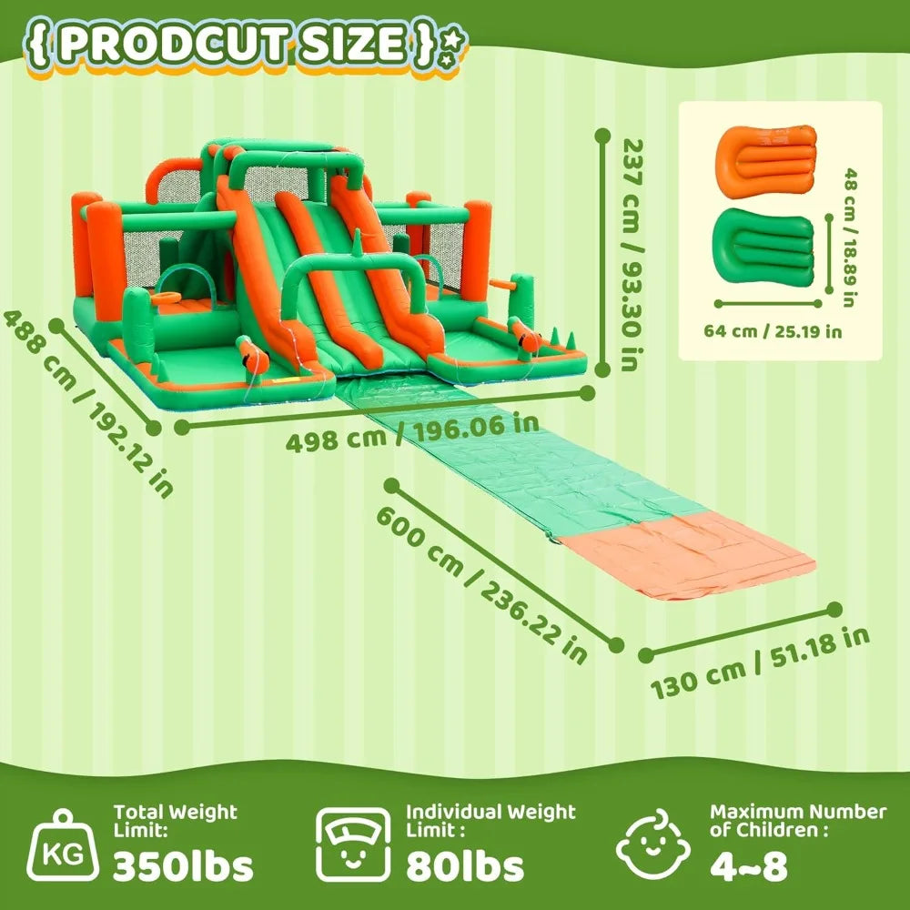 Big Water Slide for Kids Inflatable Waterslide Bouncy House Water Park