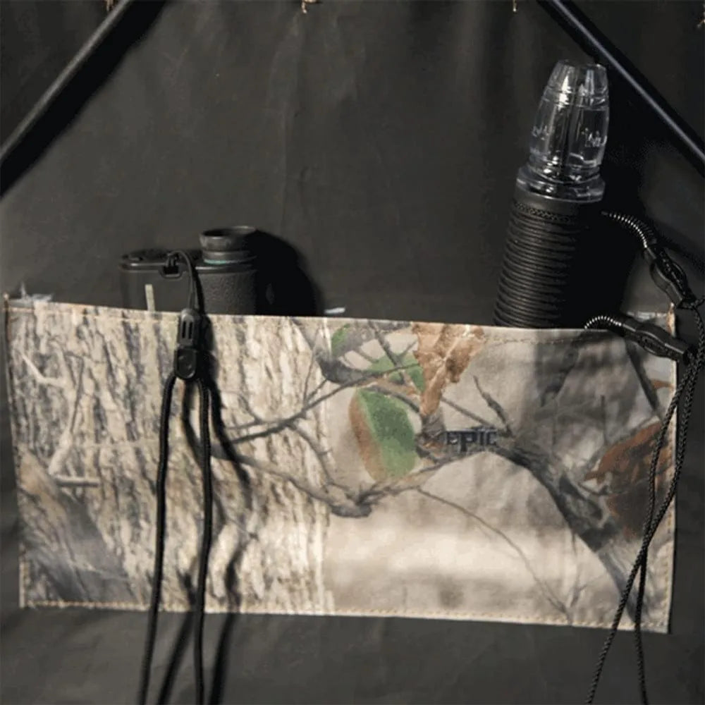 Hunting Whitetail Deer Buck Hog Silent Standing Height 64” Epic Camo Pattern Ravage Ground Blind,Quick Setup