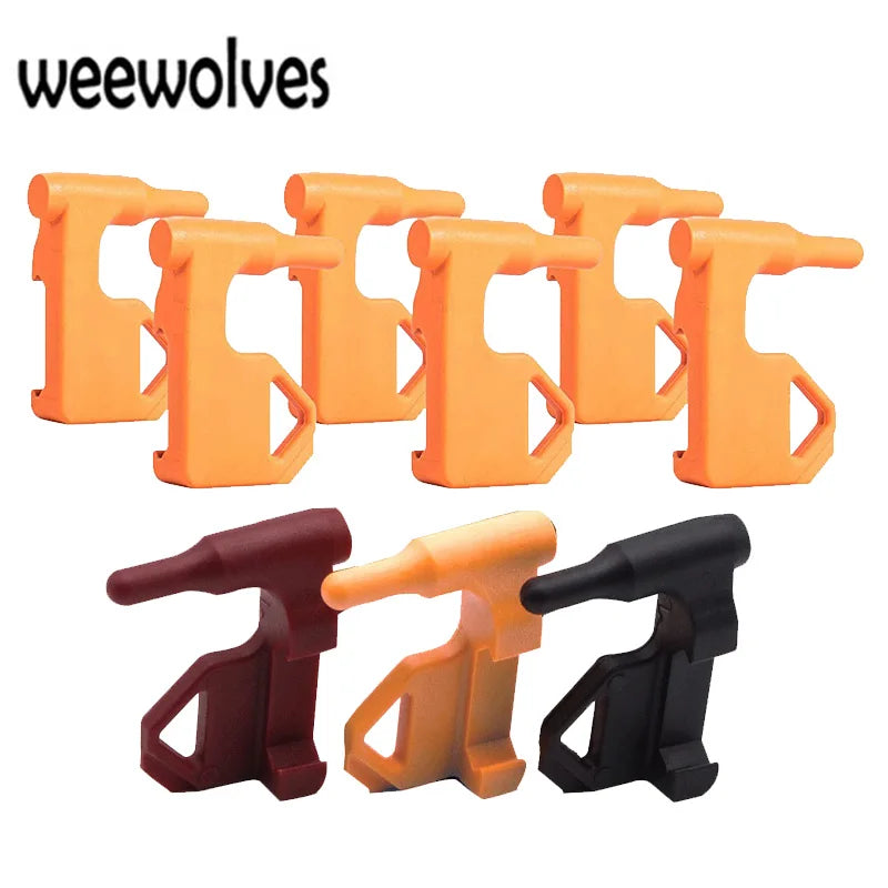 WEEWOLVES Tactical 6PCS Safety Flag Includes Built-in Flat Tool and Sliding Picatinny Rail Adapter