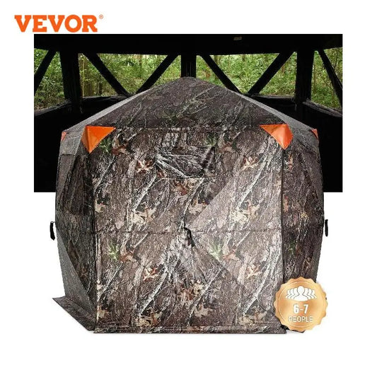 VEVOR Hunting Blind 288° See Through Ground Blind 6-7 Person