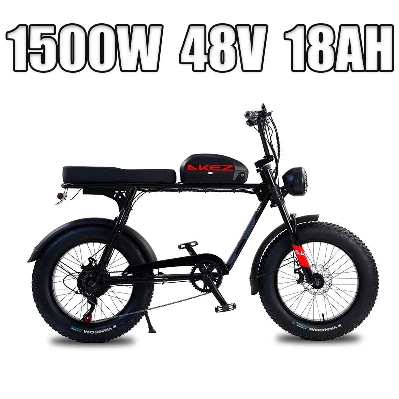 AKEZ E-Bike 1500W Motor 48V18AH Lithium Battery