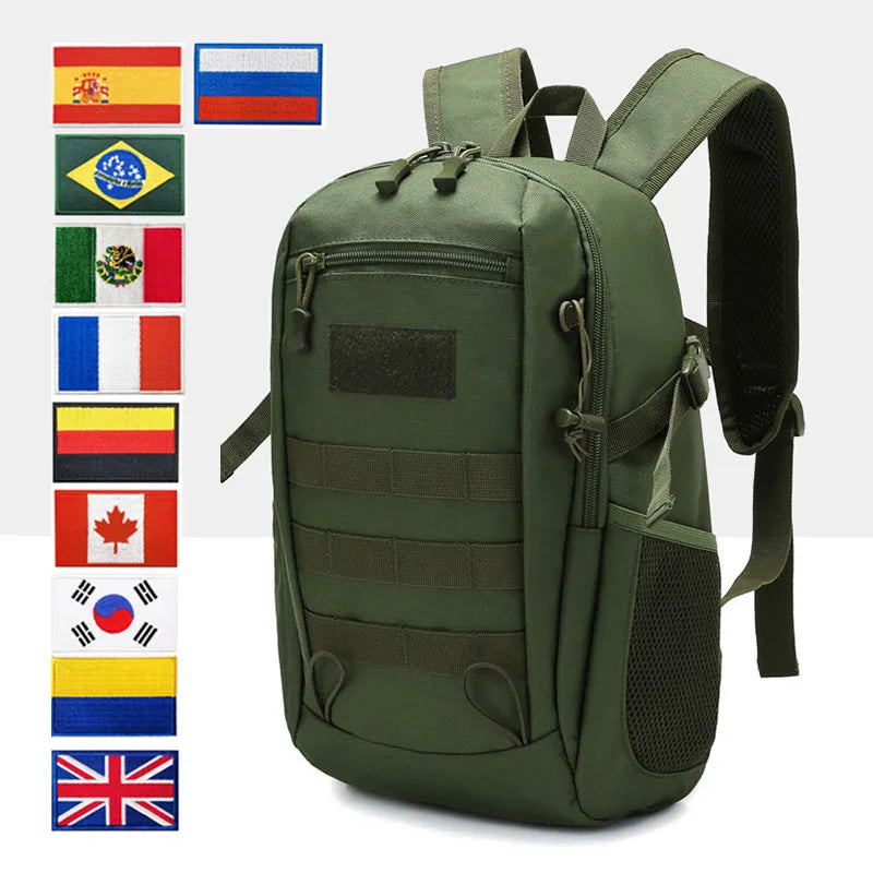 Oulylan Bylon Sturdy Small Backpack 600D Encryption Waterproof Tactical Military Rucksack