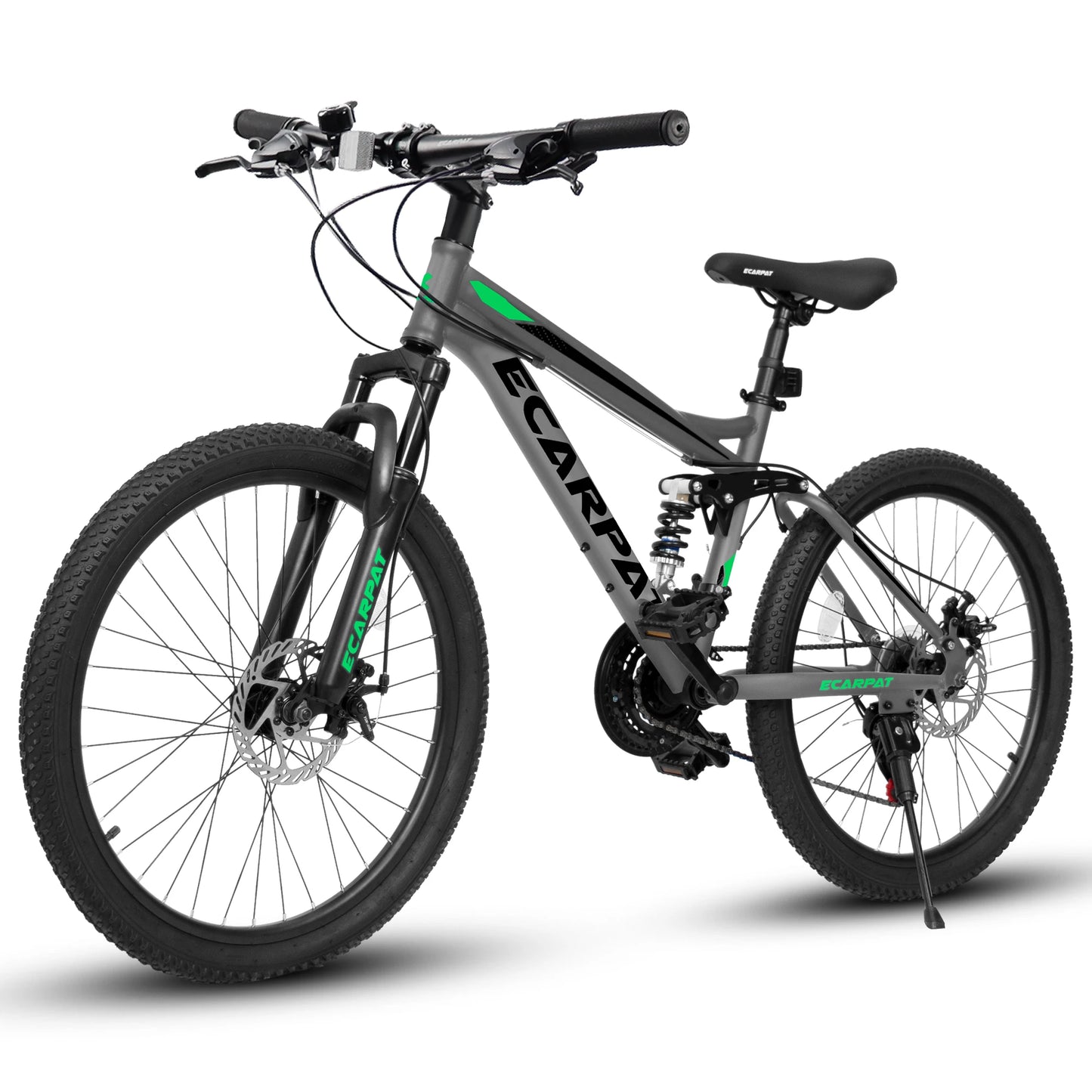 Ecarpat Dual Full Suspension Mountain Bike 24/26/27.5 Inch