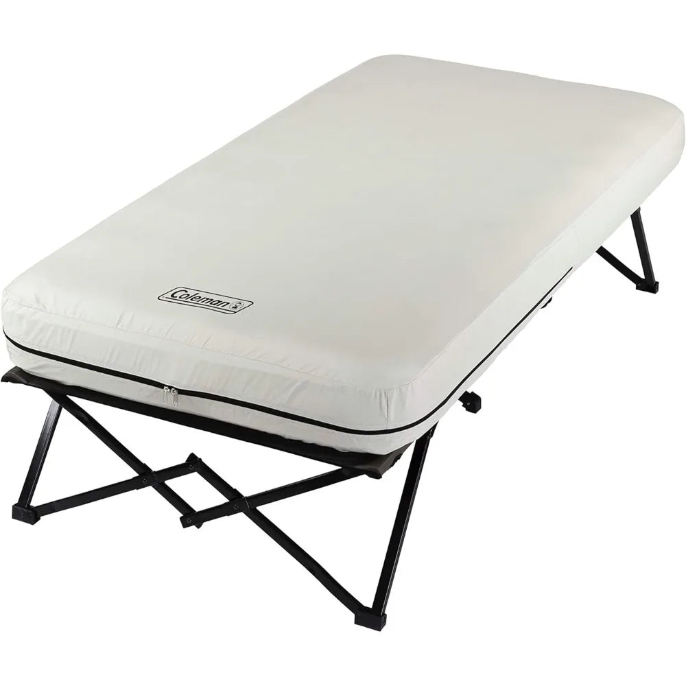 Coleman Camping Cot, Air Mattress, & Pump Combo