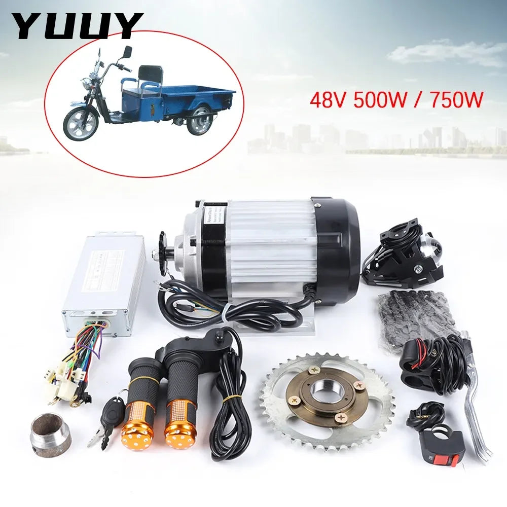 Electric Tricycle Bike Handlebar Brushless Gear Motor Kit