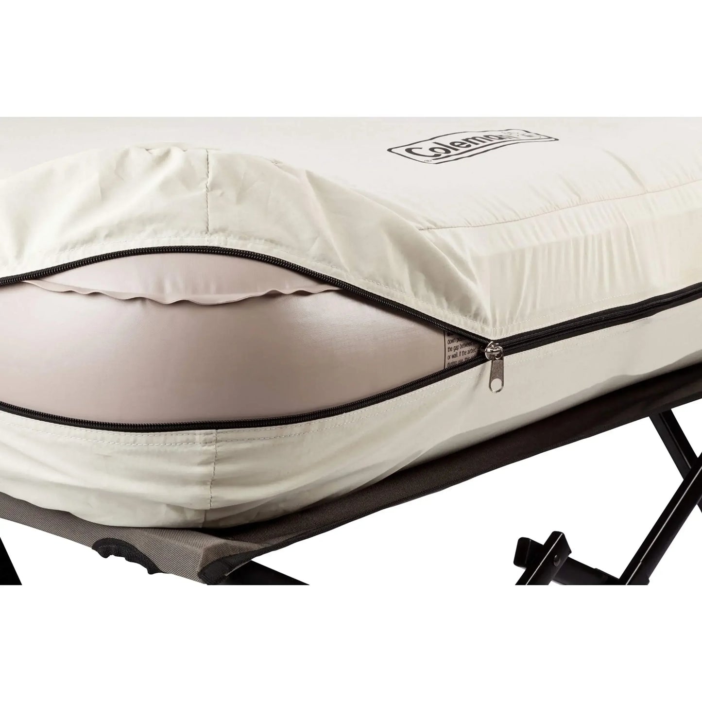 Coleman Camping Cot, Air Mattress, & Pump Combo, Folding Camp Cot & Air Bed with Side Table & Battery-Operated Pump