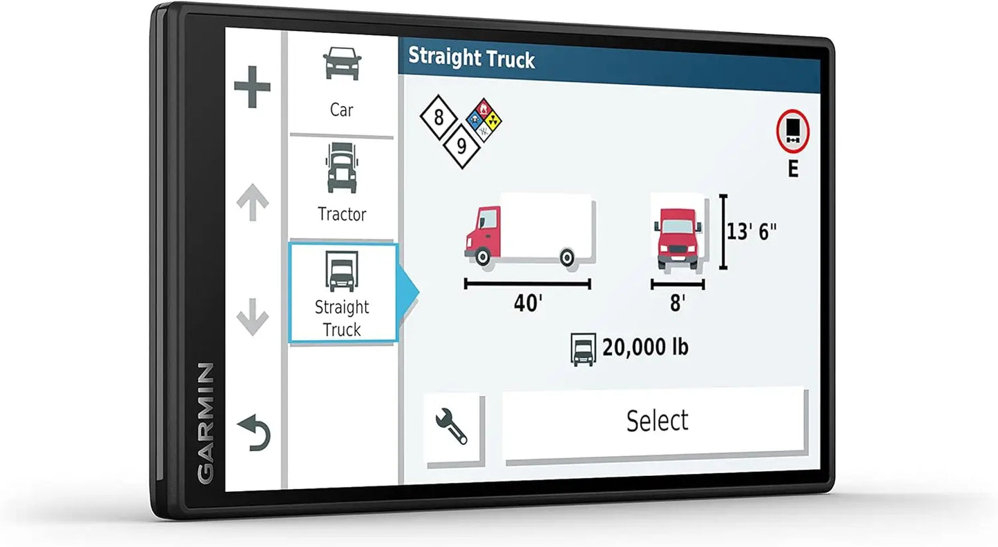 Garmin Dezl OTR500, 5.5-inch GPS Truck Navigator, Custom Truck Routing and Load-to-Dock Guidance