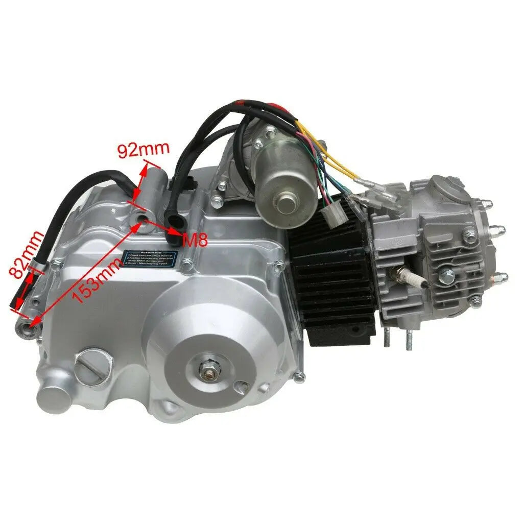 TDPRO Motorcycle 125cc Semi Auto Electric Engine