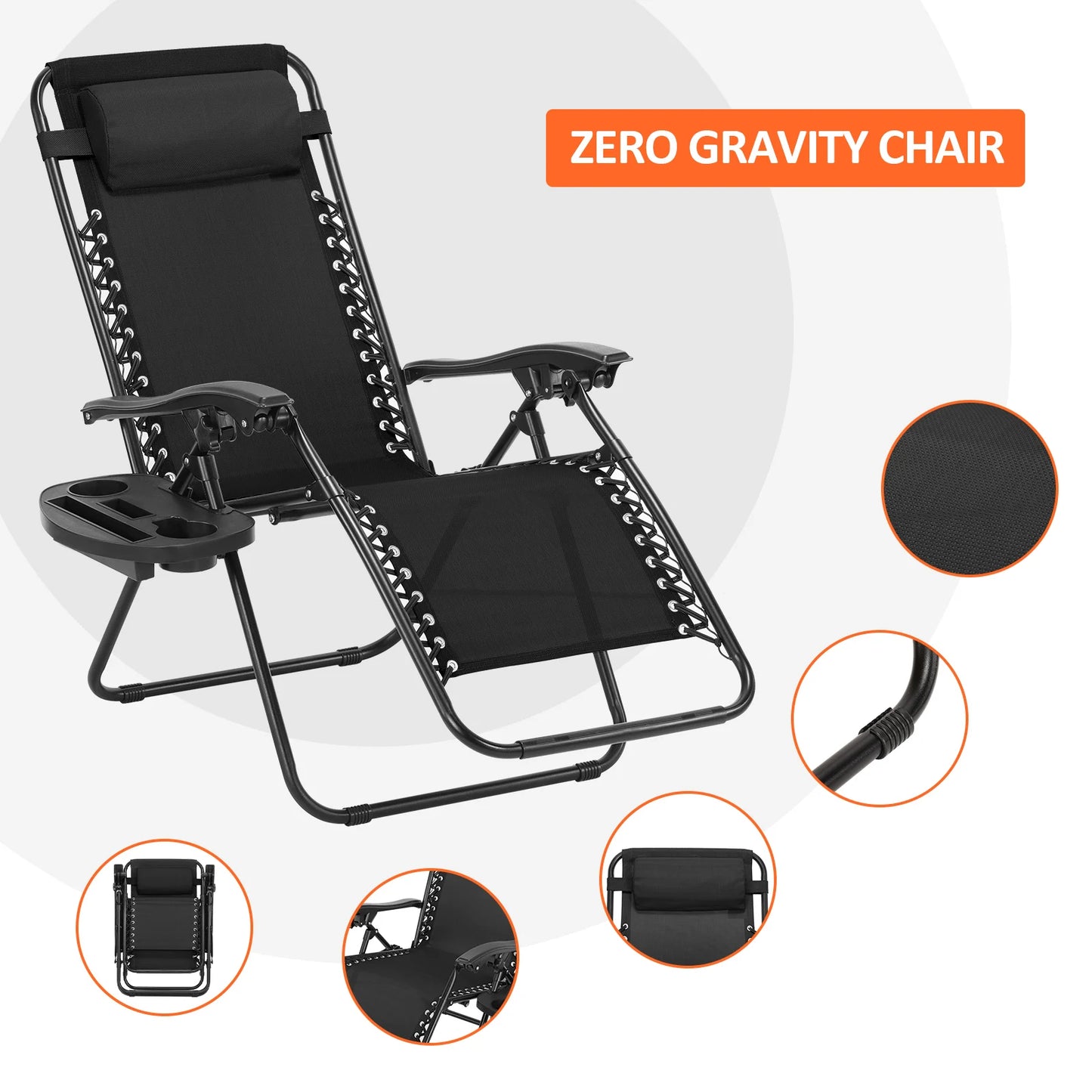 Zero Gravity Chair Patio Recliner Chair Folding Camping Chairs