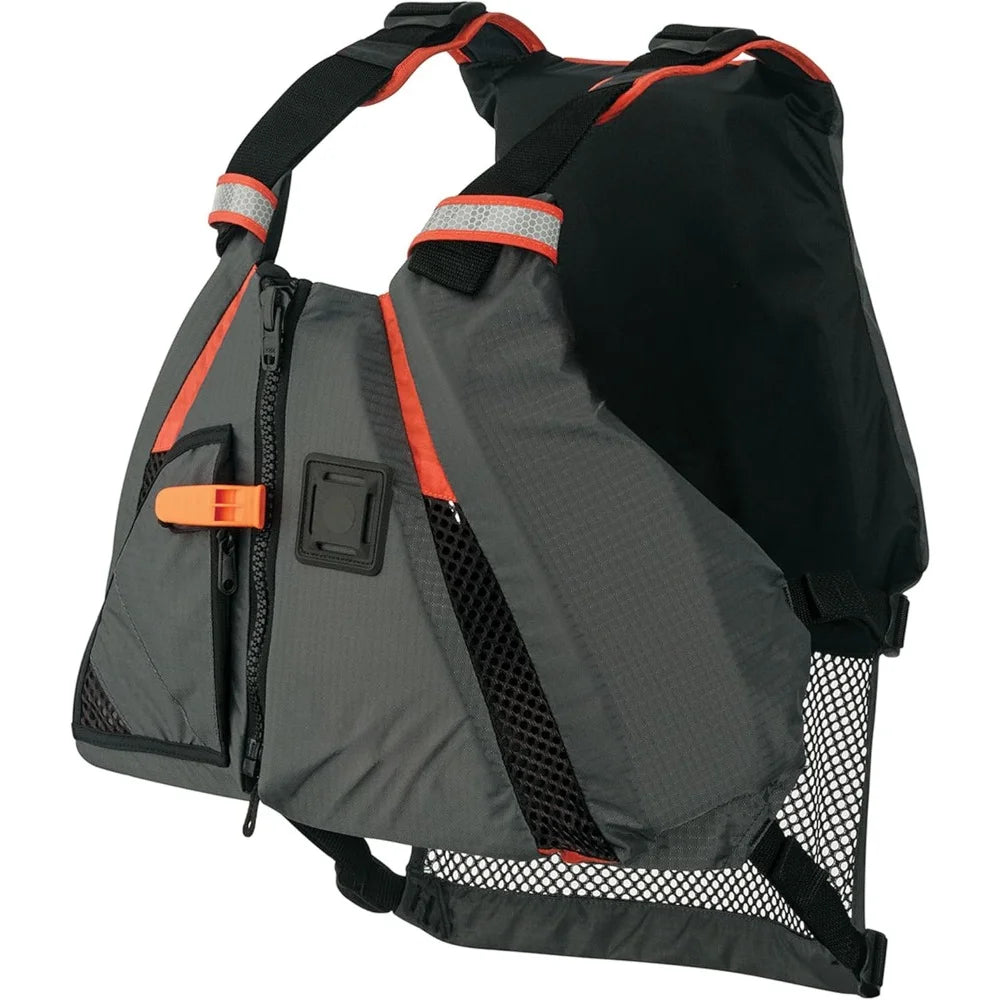 Life Jacket Expandable Zippered Pockets