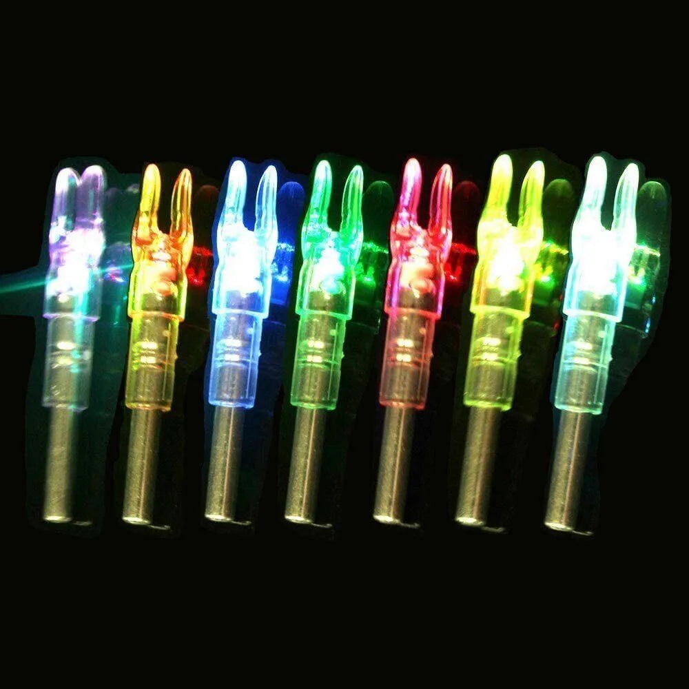 6pcs Illuminated Lighted Nocks for Arrows .244"/6.2mm