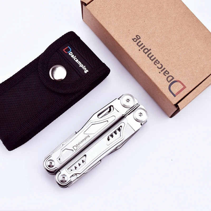 Daicamping DL1 Multi Tools Kit /Clip Pliers Extra Cutter BICYCL Car Multifunctional Multitools EDC Folding Knife Hand Tools Sets