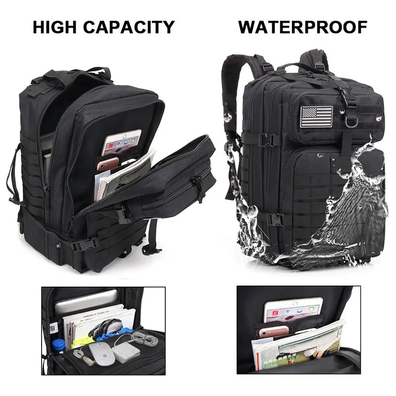 30L/50L Tactical Backpack Men Outdoor Hiking Backpacks Hiking Bag Waterproof