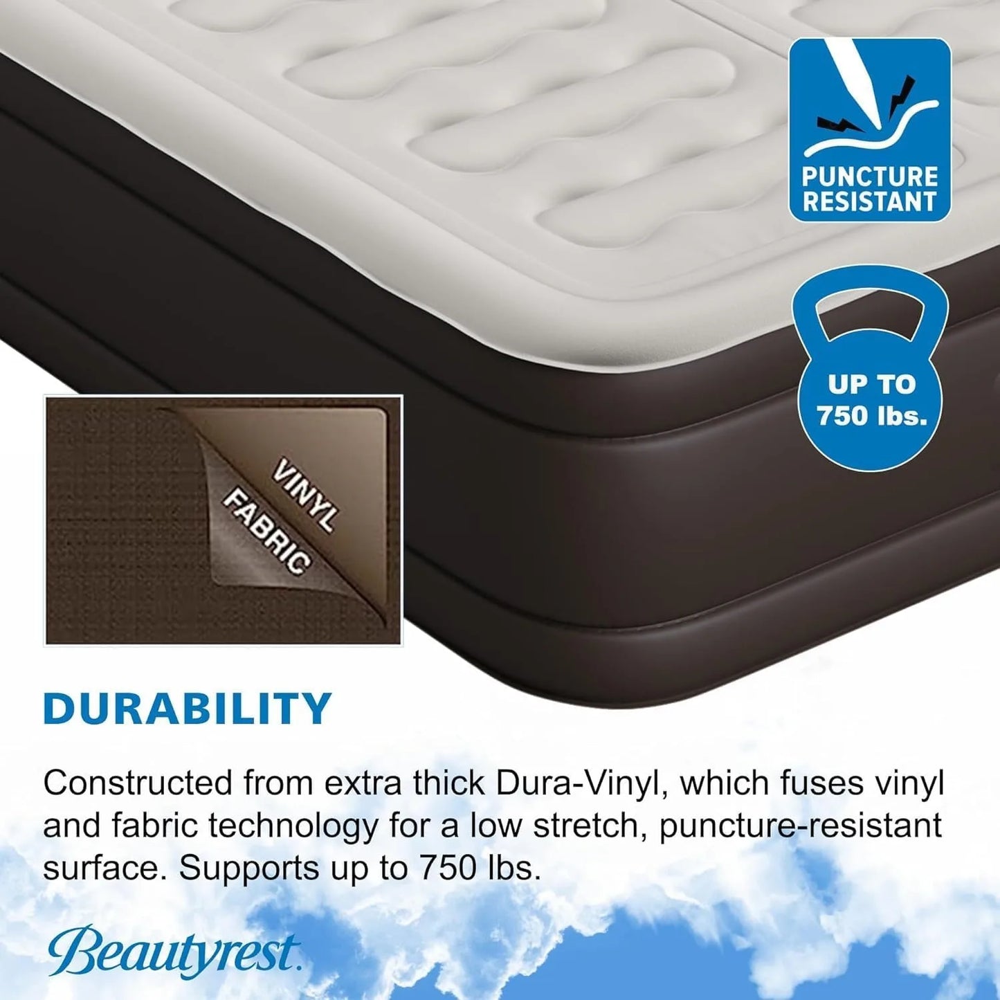 Duet 18" Queen Air Mattress - Dual Control Sleep Zones Edge Support, Built-in High-Speed Pump