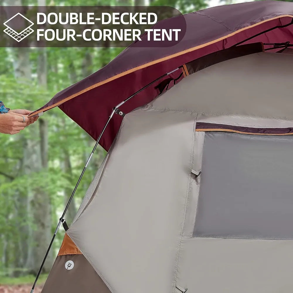 Camping Tents 4 Person Waterproof Quick Easy Setup