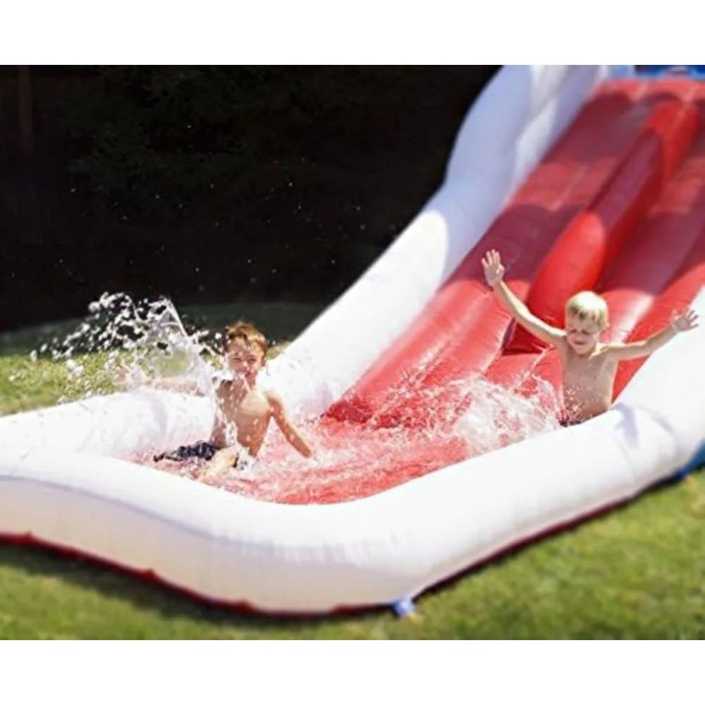 Great White 21' Long Inflatable Water Slide - Blower