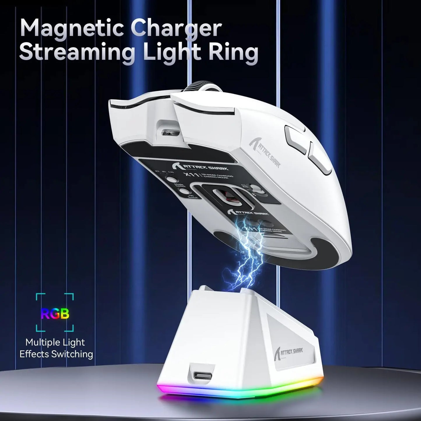 ATTACK SHARK X11 Gaming Mouse Magnetic Charging Dock