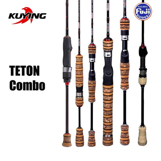 KUYING TETON 1.56m 1.8m 1.86m 1.9m 1.92m 1.98m Super Ultra Soft Light Baitcasting Casting Spinning Lure Fishing Rod