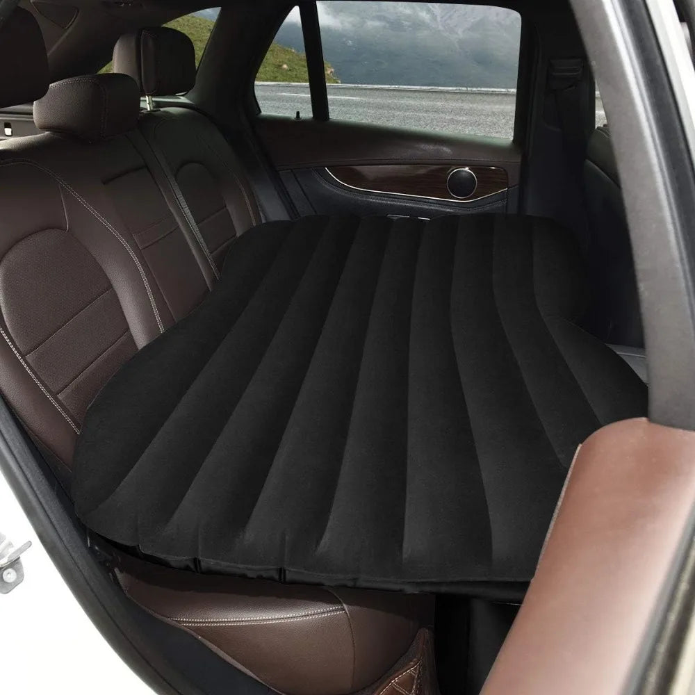 Inflatable Car Air Mattress, Backseat SUV Air Bed with Pillow, Portable Truck Air Mattress