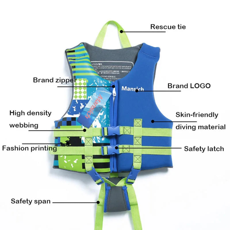 Oulylan Swimming Boating Skiing Driving Vest Drifting Life Jacket