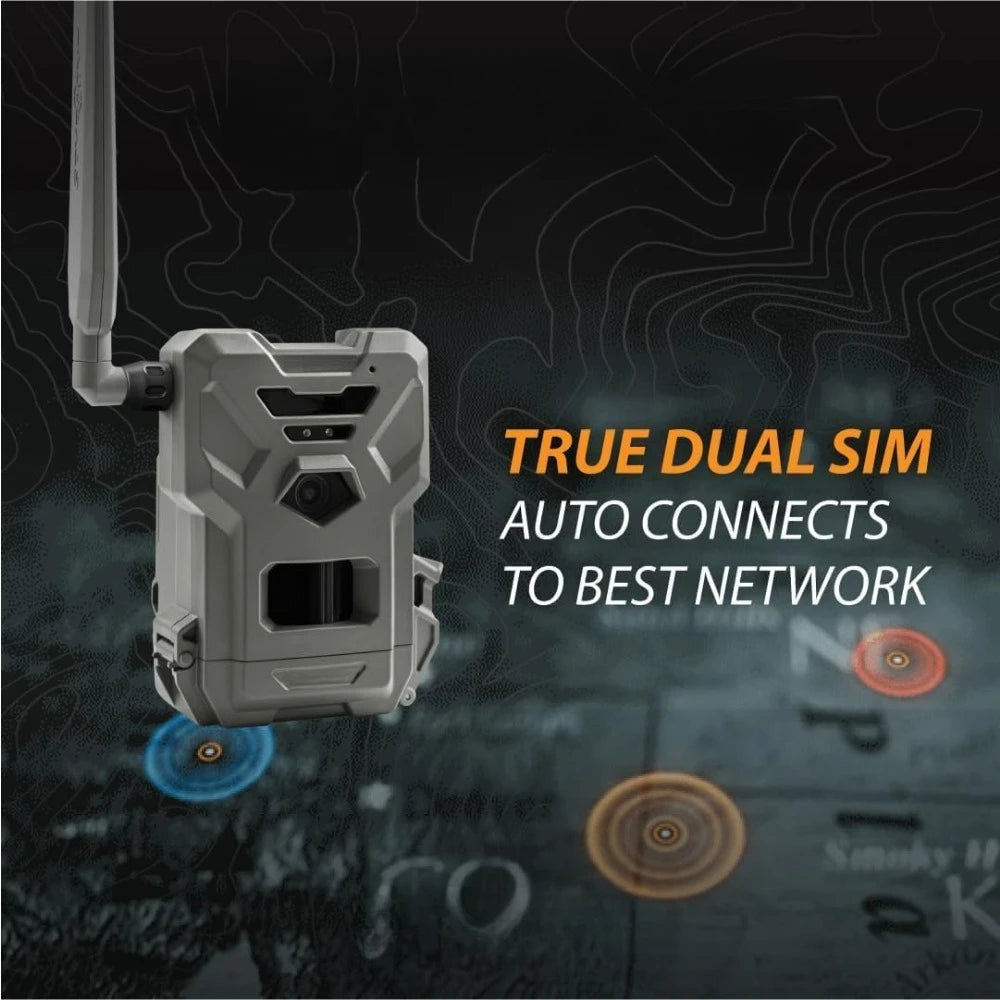 Flex-M Cellular Trail Camera, Hunting Accessories, GPS-Enabled, Night Vision, Dual-Sim LTE Connectivity, IP65 Waterproof.