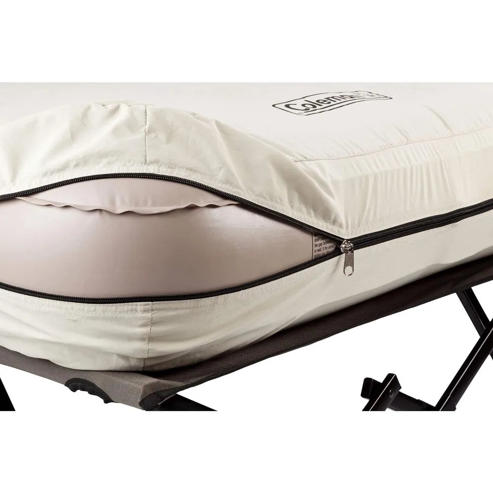 Coleman Camping Cot, Air Mattress, & Pump Combo