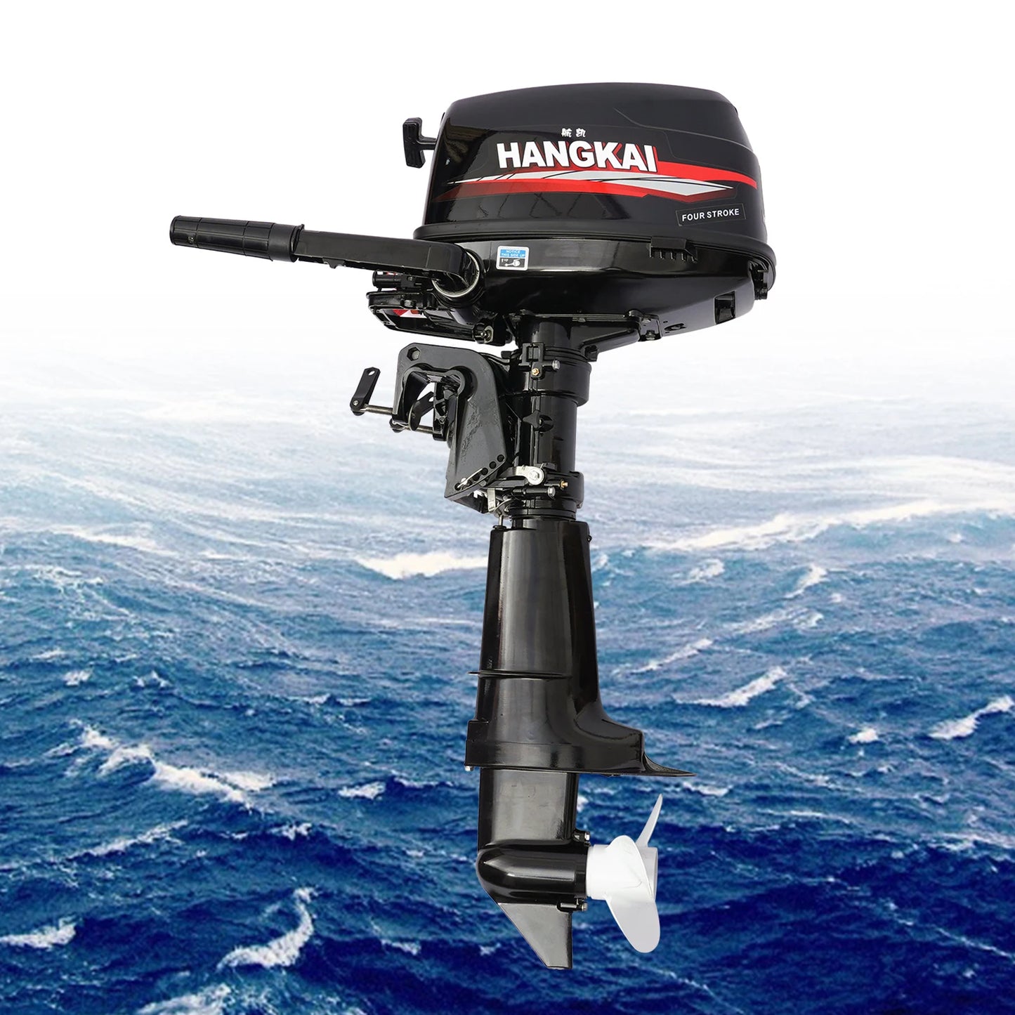 HANGKAI 123CC 4-stroke 6.5 HP Outboard Motor w/ Water-cooling System