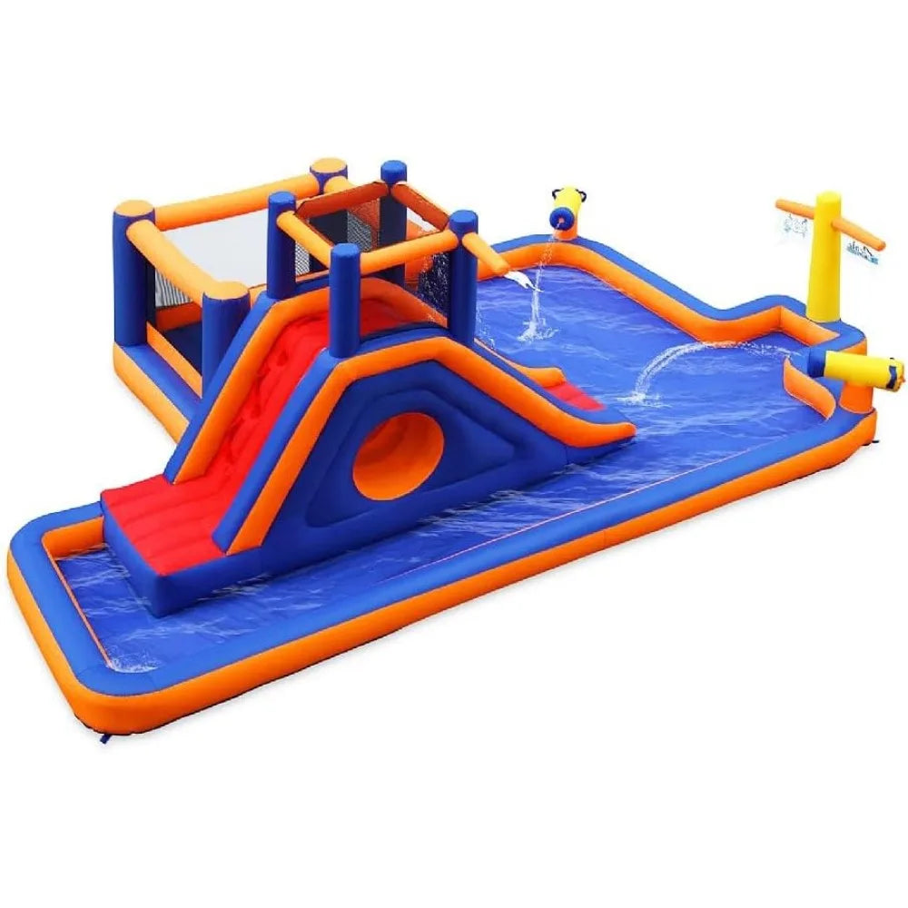 Inflatable Water Slide With Blower Large - Slide