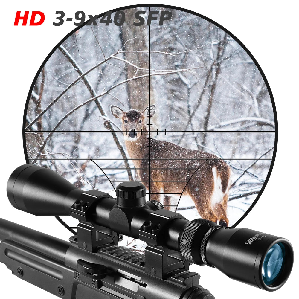 3-9X40 Hunting Deer Air Rifle Scope Wire Rangefinder