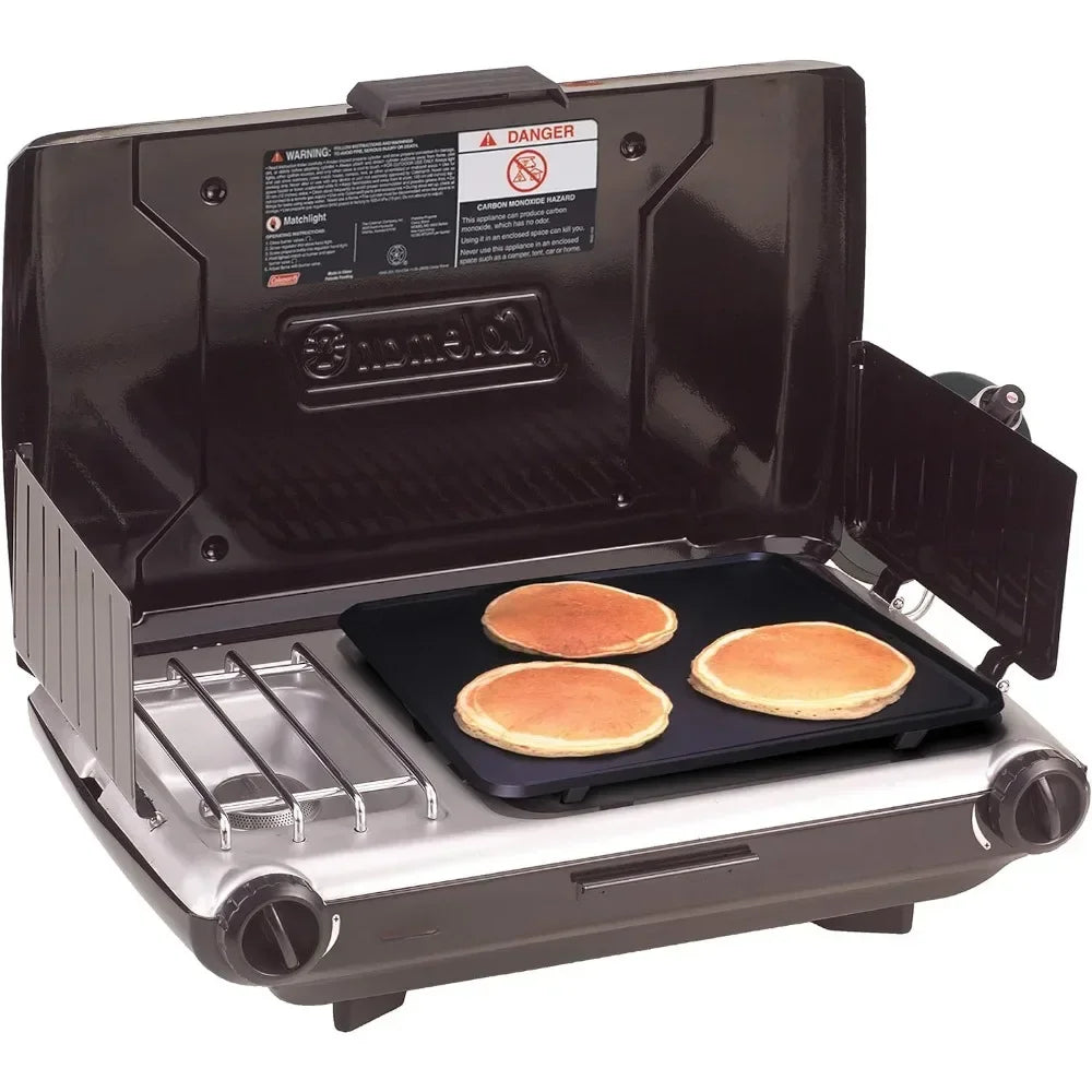 Camping Grills Tabletop  2-Burner Propane Grill & Stove