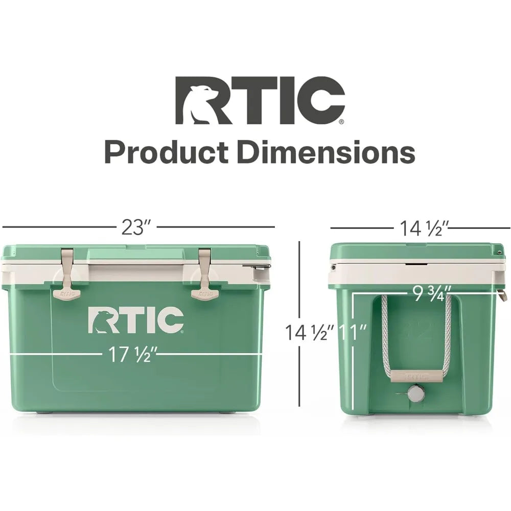 RTIC Ultra-Light 32 Quart Hard Cooler Insulated Portable Ice Chest Box for Drink, Beverage, Beach, Camping, Picnic, Fishing