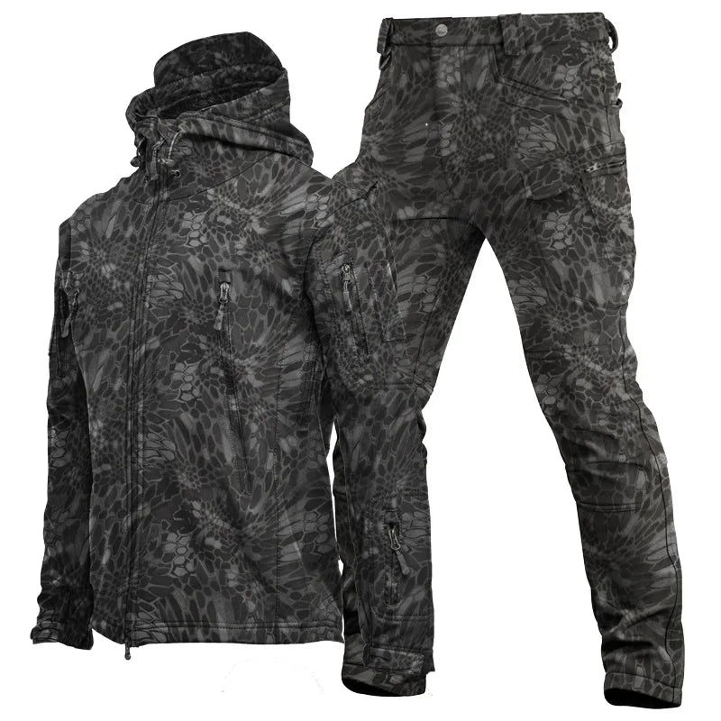 Oulylan Outdoor Tactical Fleece Jacket Set